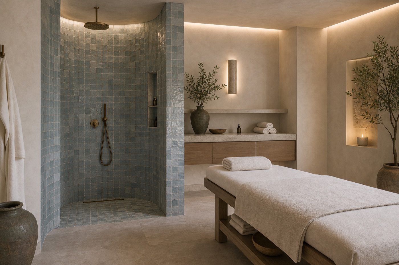 Spa bleu brume, 4×4