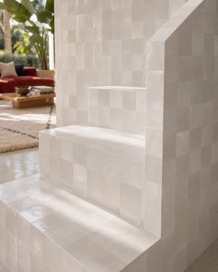 The Folded House, marche en zellije Casa Blanca